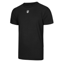 Футболка Modal Чорна (білий тризуб), S