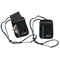 Гаманець Tramp нагрудний маленький чорний 13х18см